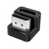 AGVEE 2 Pack (Long Side Inward) 180 Degree Angled HDMI Male to HDMI Female Adapter, U-Shaped 8K@60HZ Converter Coupler Connector Extender for Portable Display Monitor Accessories, Black view 1
