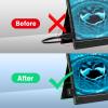 AGVEE 2 Pack (Long Side Inward) 180 Degree Angled HDMI Male to HDMI Female Adapter, U-Shaped 8K@60HZ Converter Coupler Connector Extender for Portable Display Monitor Accessories, Black view 2