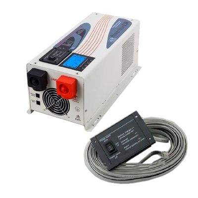 1000W Inverter Charger,48V DC to 220V AC Inverter Pure Sine Wave Power Charger with LCD Remote Panel  Wired Remote Control 5m, for RV, Home, Boat