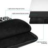 Black White Snake Skin Print Stylish Laptop Bag Laptop Slim and Lightweight Carry Laptop Bag for Men and Women view 3
