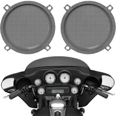 AC-MTORC 1996-2013 5.25" Batwing Fairing Mesh Speaker Grills Cover for Harley Touring Electra Glide Street Glide Trike Tri Glide Ultra Limited