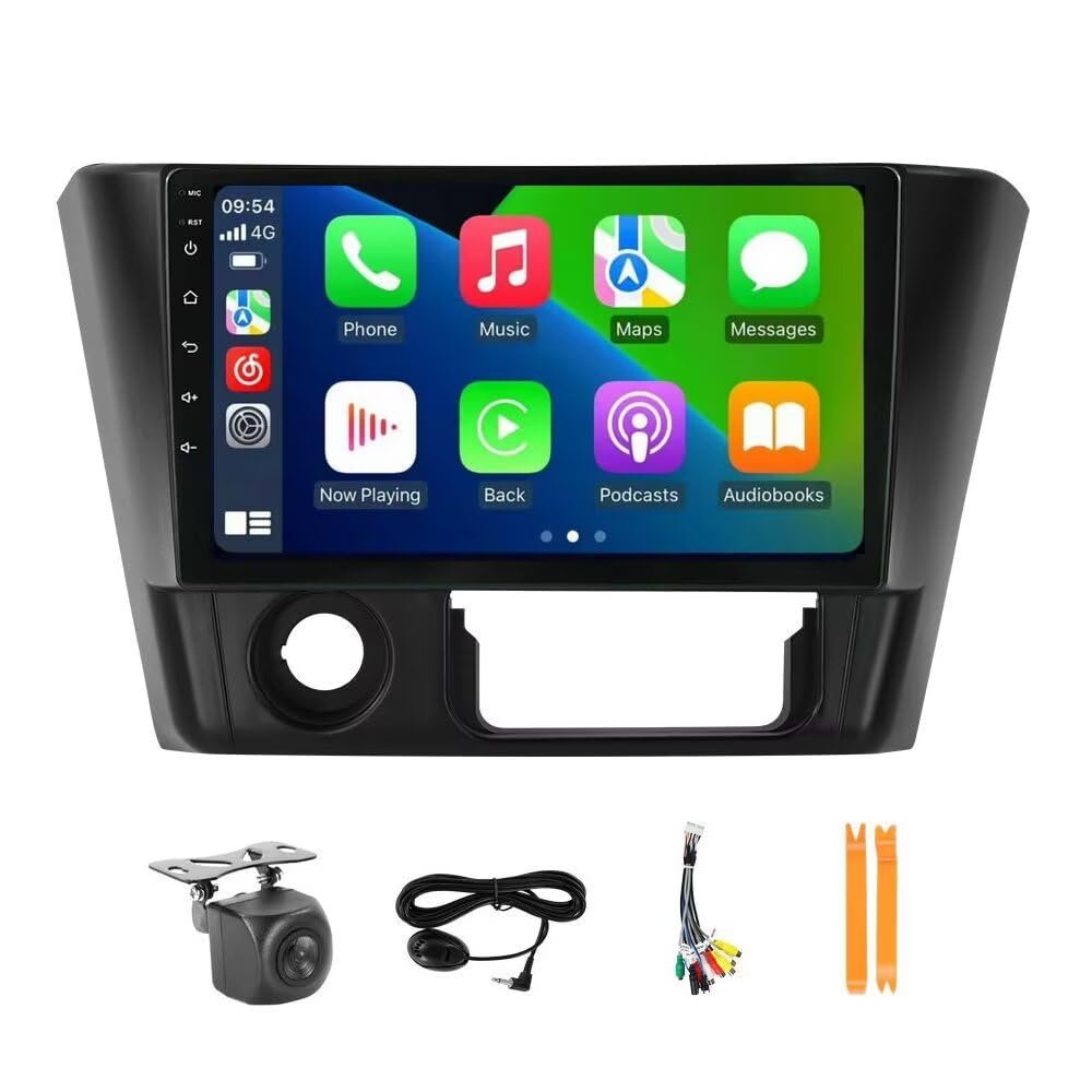 Radio for Mitsubishi Lancer Stereo Upgrade Dash Kit Car GPS Navigation,2+32GB 9" IPS Touch Screen Head Unit with Car-Play & Android Auto/SWC/Rear View