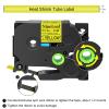 NineLeaf 100PK Compatible for Ptouch HSe-631 HSe631 HS-631 HS631 11.7mm 0.46 Black on Yellow Heat Shrink Tubes for PT-3600 PT-P750WVP PT-P900 PT-P900W Label Maker Tapes view 2
