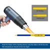 NineLeaf 100PK Compatible for Ptouch HSe-631 HSe631 HS-631 HS631 11.7mm 0.46 Black on Yellow Heat Shrink Tubes for PT-3600 PT-P750WVP PT-P900 PT-P900W Label Maker Tapes view 4