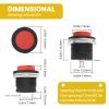 UBANU 30Pcs R13-507 Momentary Push Button, 2-Pin Self-Resetting Mini No Lock Round SPST NO Switch view 3