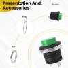 UBANU 30Pcs R13-507 Momentary Push Button, 2-Pin Self-Resetting Mini No Lock Round SPST NO Switch view 4