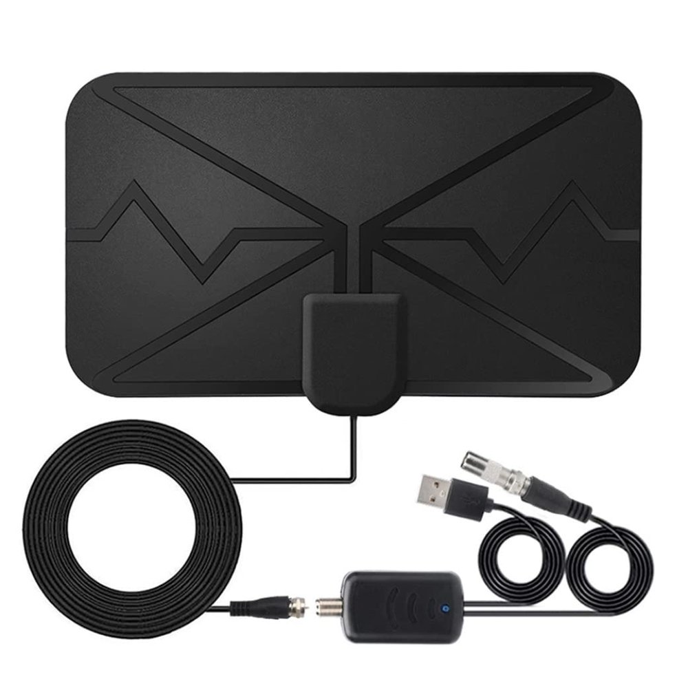 Yaoliucp TV Digital Antenna HDTV Indoor DVB-T Amplified Antennas Arial Freeview for Local Channels Black, Digital Antenna HDTV, Standard