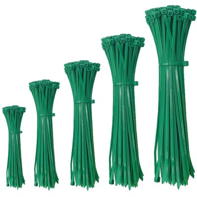 1000pcs Christmas Zip Ties,4+6+8+10+12Inches Heavy Duty Self Locking Nylon Cable Ties for Plants Gardening Farming Grid Wall Fence Home and Office, Decor Twist Tie Wraps for Christmas Tree Ornaments