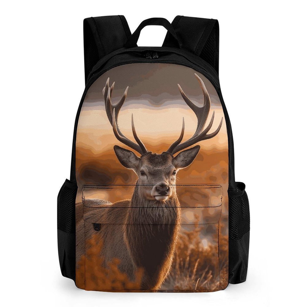 GHBNK Backpacks for Women Men Travel Backpack Cute Casual Daypack Hiking Backpack Antler Red Deer Laptop Bag, 42x30.5cm, Style