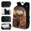GHBNK Backpacks for Women Men Travel Backpack Cute Casual Daypack Hiking Backpack Antler Red Deer Laptop Bag, 42x30.5cm, Style view 3