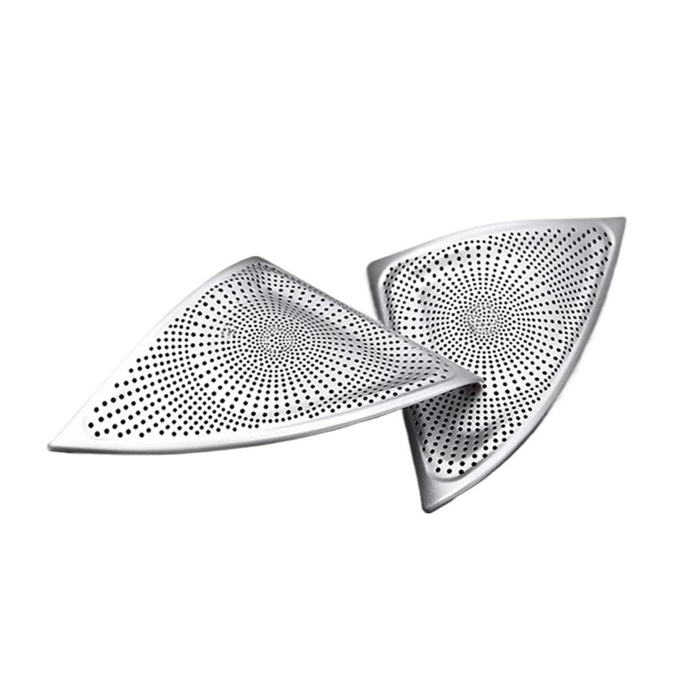 VNFEJEJR Fit for Mercedes Fit for Benz E Class W213 17-20 2X Alloy Front Door Speaker Panel Cover Trim Car Interior Accessories Car Interior Door Audio Speaker Cover