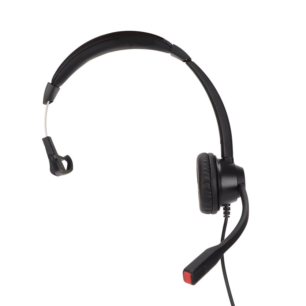 Phone Headset, 2.5mm Office Headset with Adjustment Microphone, Customer Service Headphones for Call Center Telemarketing