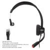 Phone Headset, Unilateral Corded Business Headset with Mic, Noise Cancelling Function Office Headset for Call Center Telemarketing view 3