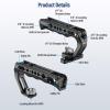 SIRUI Top Handle with Locating Mount for ARRI and NATO Mount, All-Aluminium Camera Cage Handle Grip with Cold Shoe with Safety Pin, Multiple Threaded Holes, AM-MTHA, Pack of 1 view 2