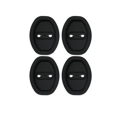 VNFEJEJR Car Door Shock Absorber Universal Flexible Door Lock Silicone Car Door Lock Latches Cover Sticker Accessories Door Audio Speaker Cover