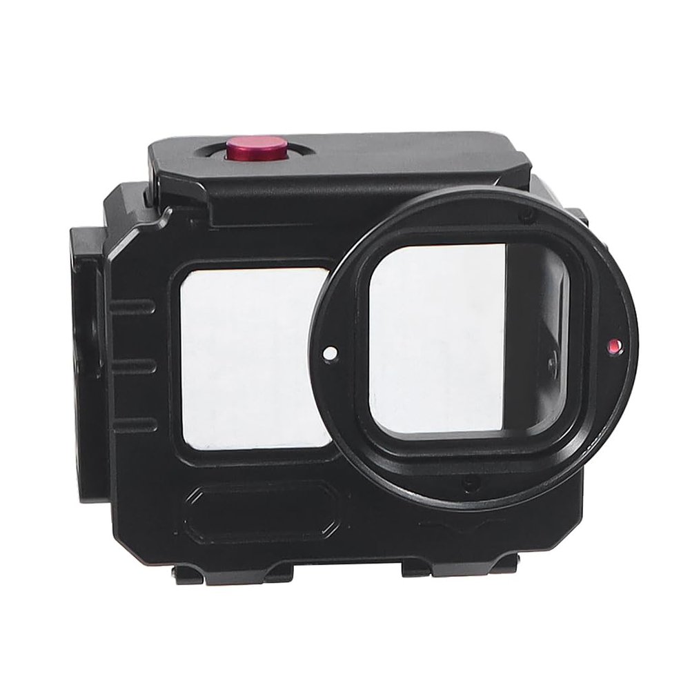 NovelGoal Aluminum Alloy 80 Meters Diving Waterproof Housing Case Underwater Vlog Shell Protective Frame Compatible with Gopro 12 11 10 9 Action Camera (Combo A,Standard)