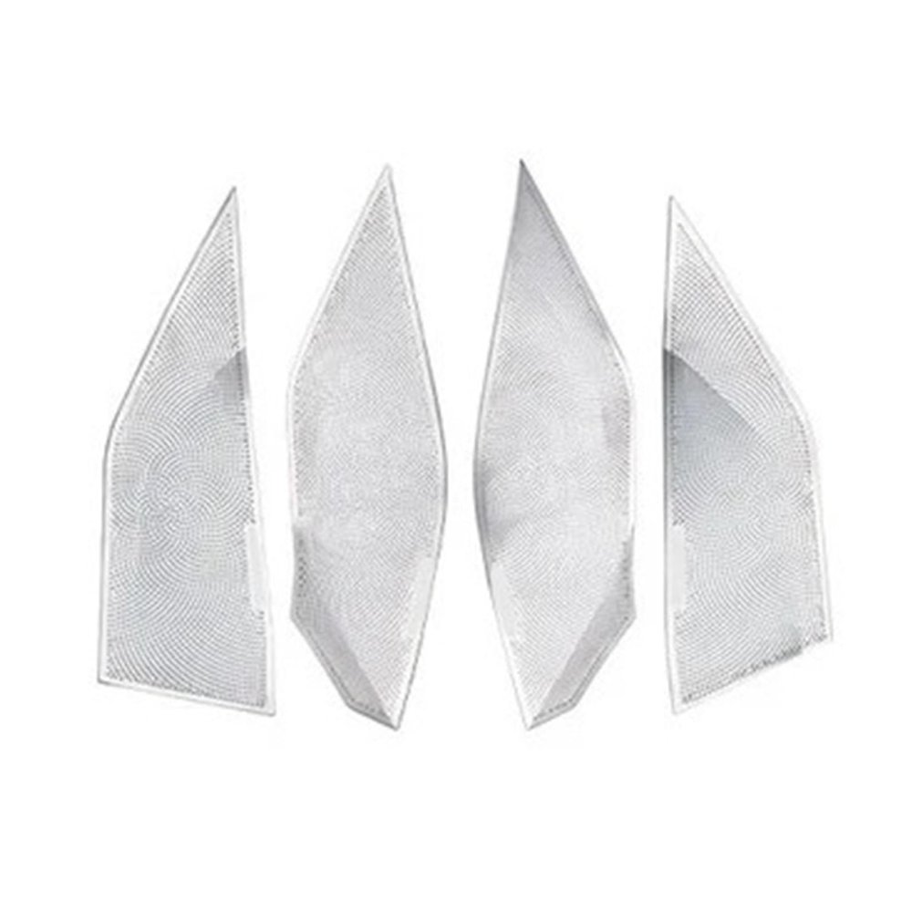 VNFEJEJR Fit for BMW 3 Series G20 2019-2023 Steel Speaker Trim Cover Car Door Speakers Stereo Decorate Cover Door Audio Speaker Cover(Door Speaker Silver)