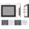IRXSEE 12.1-Inch Industrial Embedded Panel PC, Ratio 4:3 Multi-Touchscreen-Monitor,Industrial Touch Screen Panel Computer,WiFi & Built-in Speakers,IP65 Front,Win 10 I5 RAM 4G+128G SSD view 3