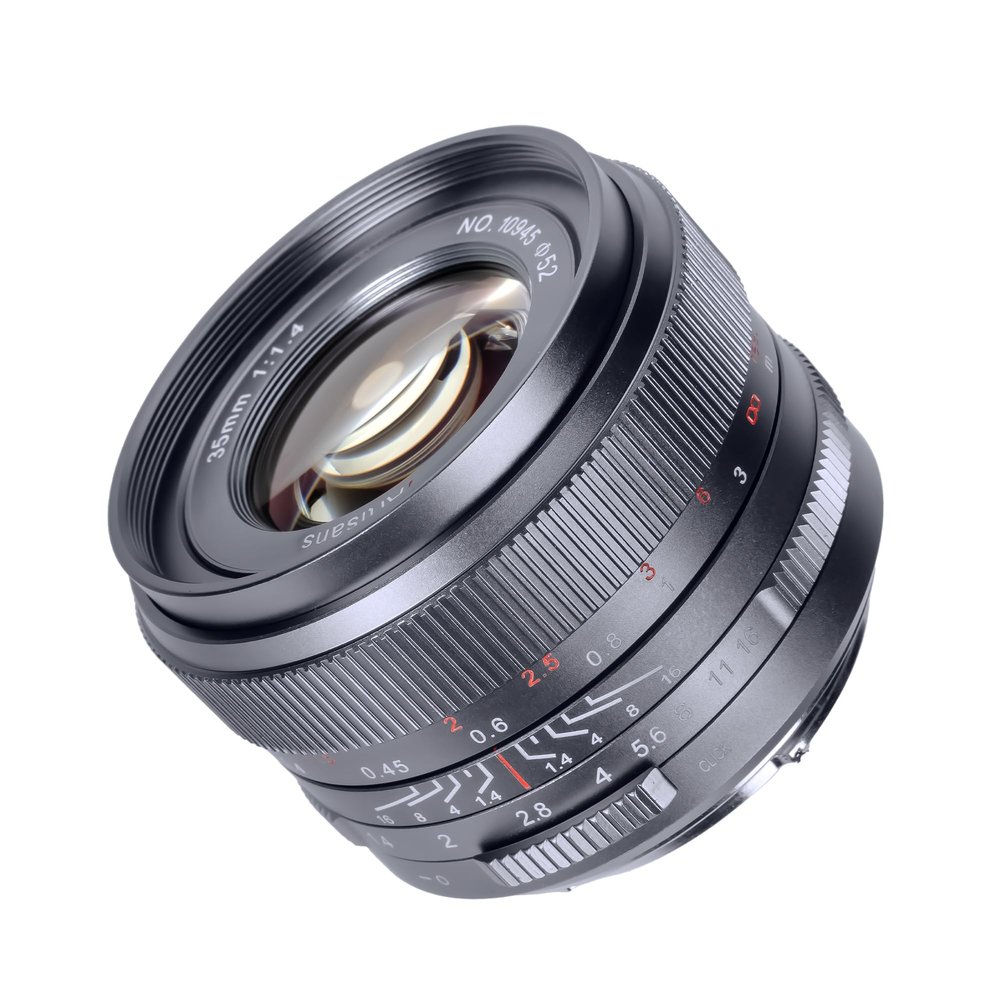 7artisans 35mm F1.4 Mark Full Frame Manual Focus Prime Lens Large Aperture Compatible with Nikon Z-Mount Camera Z5 Z6 Z6II Z7 Z7II Z9(Titanium Gray)