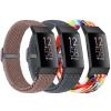 Acortjl Braided Band Compatible with Fitbit Charge 4/Charge 3 Bands for Women Men, Adjustable Elastic Sport Soft Nylon Replacement Wristband for Fitbit Charge 4/Charge 3/SE, 3PCS view 1