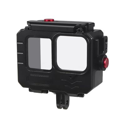 NovelGoal Aluminum Alloy 80 Meters Diving Waterproof Housing Case Underwater Vlog Shell Protective Frame Compatible with Gopro 12 11 10 9 Action Camera (Combo B,Standard)