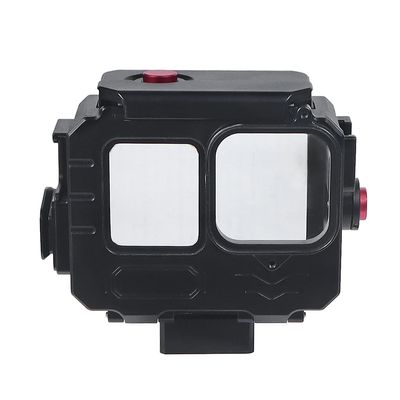 NovelGoal Aluminum Alloy 80 Meters Diving Waterproof Housing Case Underwater Vlog Shell Protective Frame Compatible with Gopro 13 12 11 10 9 Action Camera (Waterproof case only,Quick Install)