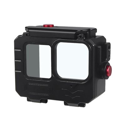 NovelGoal Aluminum Alloy 80 Meters Diving Waterproof Housing Case Underwater Vlog Shell Protective Frame Compatible with Gopro 13 12 11 10 9 Action Camera (Waterproof case only,Standard)