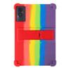 AKNICI Case for DOOGEE U11/DOOGEE U11 Pro/Blackview Tab 90WiFi/Blackview Tab 90 WiFi/Blackview Tab 90 Tablet 11 inch, Soft Silicone Protective Cover with Adjustable Kickstand, Rainbow view 3