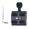 Aluminum Alloy Quick Release Clamp for Arca Cameras with 3 Bubble Levels, 3/8 to 1/4 Inch Thread, 50mm Length view 1