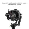 Aluminum Alloy Quick Release Clamp for Arca Cameras with 3 Bubble Levels, 3/8 to 1/4 Inch Thread, 50mm Length view 4