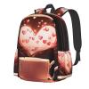 RLDOBOFE Heart Cup Backpack Travel Casual Daypack for Men Women Laptop Backpack Lightweight Double Shoulder Bag for Work Hiking view 1