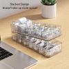 2pcs Cable Management Box with 20 Wire Ties,Cord Organizer Box to Hide Cable,Stackable Clear Power Cord Organizer with 7 Compartments Electronics Organizer for Office Home view 4