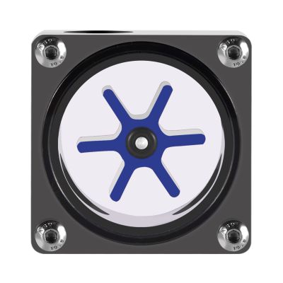 6 Impeller 3 Ways Meter Indicator for PC Water Cooling System G1/4 Thread Computer Water Cooling Water Meter for PC Water Cooling System