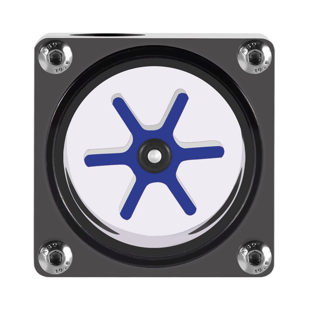 6 Impeller 3 Ways Meter Indicator for PC Water Cooling System G1/4 Thread Computer Water Cooling Water Meter for PC Water Cooling System