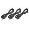 MECCANIXITY 3pcs Replacement 5.5mm x 2.1mm Right Angle 90 Degree DC Power Male Plug Jack to Bare Wire Open End Connector Adapter Pigtail Power Cable Cord for DC Surveillance Camera, 1.5m view 1