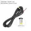 MECCANIXITY 3pcs Replacement 5.5mm x 2.1mm Right Angle 90 Degree DC Power Male Plug Jack to Bare Wire Open End Connector Adapter Pigtail Power Cable Cord for DC Surveillance Camera, 1.5m view 2