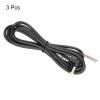 MECCANIXITY 3pcs Replacement 5.5mm x 2.1mm Right Angle 90 Degree DC Power Male Plug Jack to Bare Wire Open End Connector Adapter Pigtail Power Cable Cord for DC Surveillance Camera, 1.5m view 3