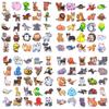 100PCS Animal Stickers for Kids, Waterproof Vinyl Animal Decals, Kawaii Pet Stickers for Kids Teens Adults, Cute Stickers for Water Bottle Laptop Scrapbook, Teacher Student Classroom Prizes Gifts view 3