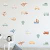 Cars Wall Stickers Transports Kids Room Wall Decor Peel and Stick Wall Decals for Boys Children's Room Nursery Bedroom Classroom view 3