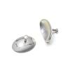 Corneal Eye Shield Protector Stainless Steel with holding Point, 26mm X 17mm (Small), Set of 2 Pcs view 1