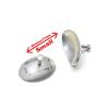 Corneal Eye Shield Protector Stainless Steel with holding Point, 26mm X 17mm (Small), Set of 2 Pcs view 2