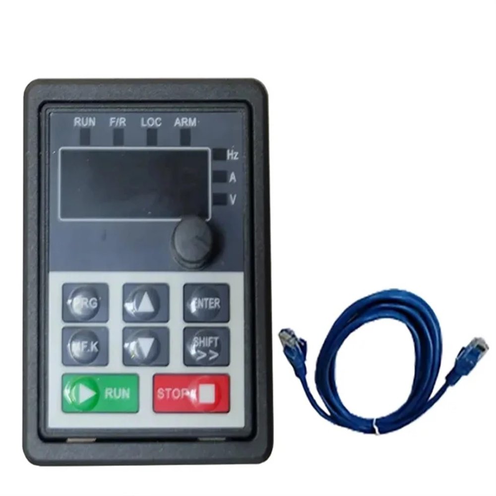 0.75KW-5.5KW VFD Inverter AC 220V/380V 3HP Variable Frequency Drive 3 Phase Input 3 Phase Output for Motor Machine(Panel and Cable)