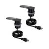 Link2Home 2 Pack Space Saver Grommet Socket 1-Power-Outlet USB A/C Port 3.1 Amp Splash Resistant in Stainless-Steel, Overload Protection view 1