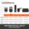 Link2Home 2 Pack Space Saver Grommet Socket 1-Power-Outlet USB A/C Port 3.1 Amp Splash Resistant in Stainless-Steel, Overload Protection view 4