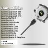 QHBAMD 3 Pack Smartwatch Charger Cable Compatible for Garmin Approach S60/S62/X10,USB A Cable Compatible with Garmin Tactix Delta/EPIX 2/Swim 2/D2 Charlie/Quatix 5 Watch Accessories view 2