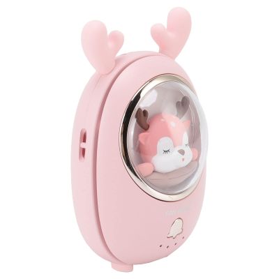 Portable Neck Fan Cute Pet Multifunction 3 Speeds Low Noise USB Rechargeable Bladeless Hanging Neck Fan for Outdoor Activities