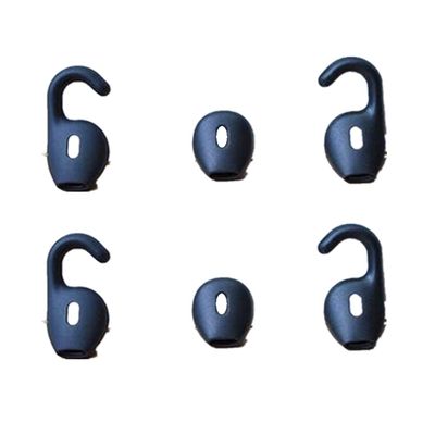 Silicone Eargels Earbuds Bluetooth Headset Ear Tips for Jabra Talk 45/Stealth/Boost Earhook Black