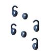 Silicone Eargels Earbuds Bluetooth Headset Ear Tips for Jabra Talk 45/Stealth/Boost Earhook Black view 2