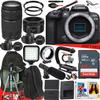 Canon EOS R10 Mirrorless Camera with Canon EF 50mm f/1.8 STM and EF 75-300mm f/4-5.6 III Lens + 64 GB Memory + Video LED Light + Mic + Mount Adapter for Canon R + More (32pc Bundle) (Renewed) view 1