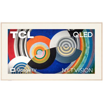 TCL 75 Inch Class NXTVISION Series Picture Frame Canvas Art TV | 75A300W, 2024 Model | QLED 4K HDR Smart Google TV | 120HZ Dolby Atmos Audio | Voice Remote Alexa Google Apple Streaming Television